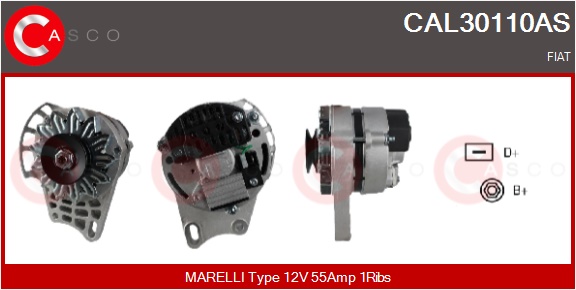 CASCO Generator cal30110as for FIAT