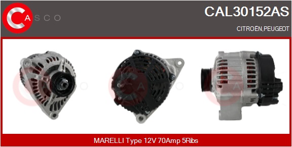 CASCO Generator cal30152as for CITROËN/PEUGEOT