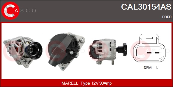 CASCO Generator cal30154as for FORD