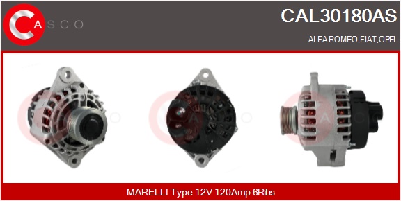 CASCO Generator cal30180as for FIAT