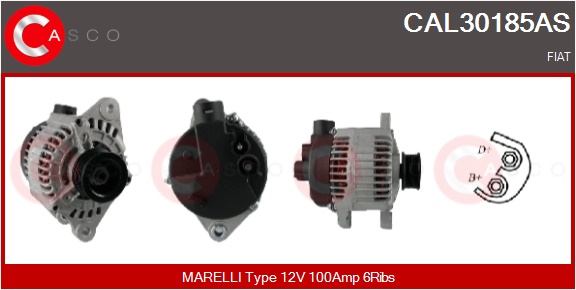 CASCO Generator cal30185as for FIAT