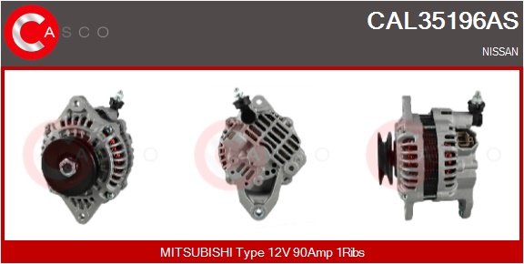 CASCO Generator cal35196as for MITSUBISHI NISSAN