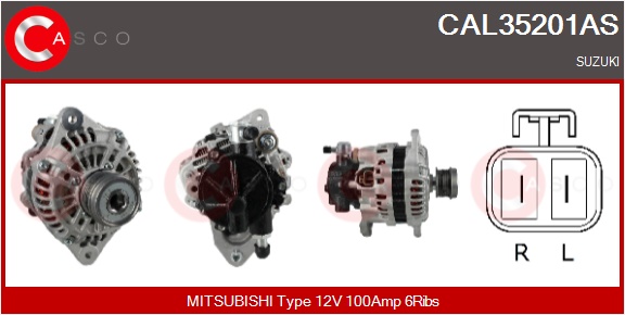 CASCO Generator cal35201as for MITSUBISHI SUZUKI