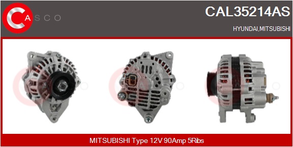 CASCO Generator cal35214as for HYUNDAI MITSUBISHI