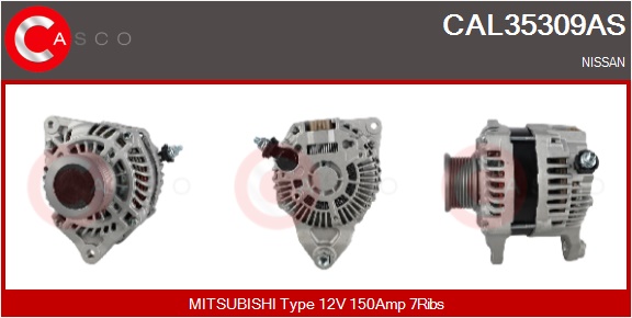CASCO Generator cal35309as for MITSUBISHI NISSAN