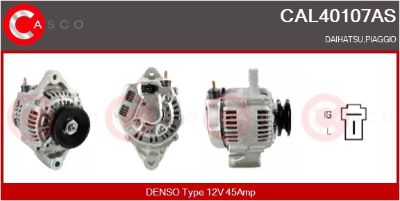 CASCO Generator cal40107as for TOYOTA DAIHATSU