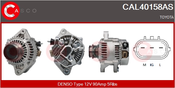CASCO Generator cal40158as for TOYOTA