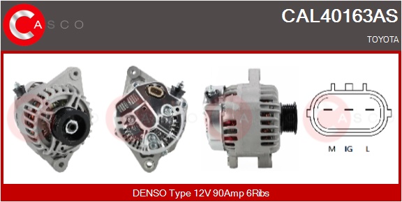 CASCO Generator cal40163as for GENERAL MOTORS TOYOTA