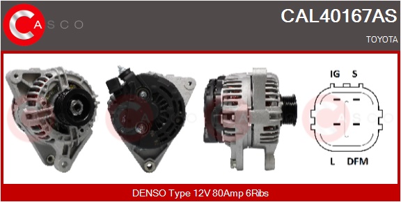 CASCO Generator cal40167as for TOYOTA