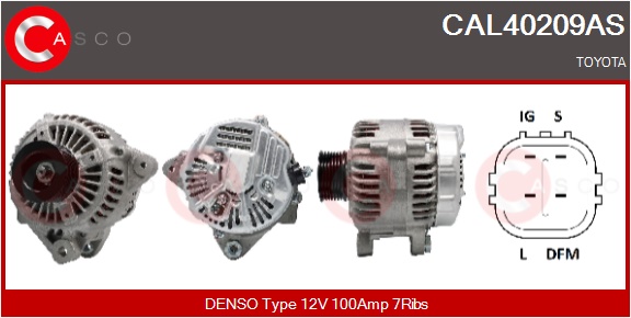 CASCO Generator cal40209as for TOYOTA