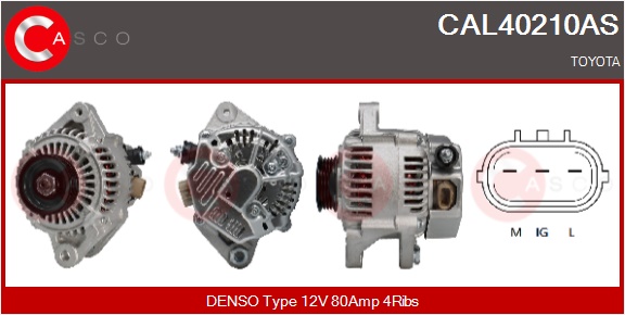 CASCO Generator cal40210as for TOYOTA