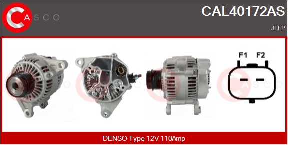 CASCO Generator cal40172as for CHRYSLER JEEP