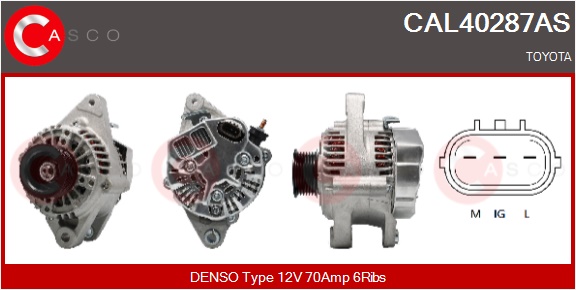 CASCO Generator cal40287as for TOYOTA