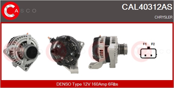 CASCO Generator cal40312as for CHRYSLER DODGE GENERAL MOTORS