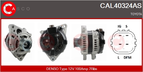 CASCO Generator cal40324as for TOYOTA