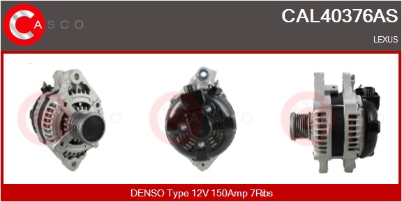 CASCO Generator cal40376as for TOYOTA LEXUS