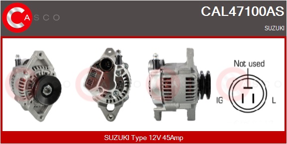 CASCO Generator cal47100as for SUZUKI MITSUBISHI