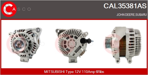 CASCO Generator cal35381as for MITSUBISHI SUBARU