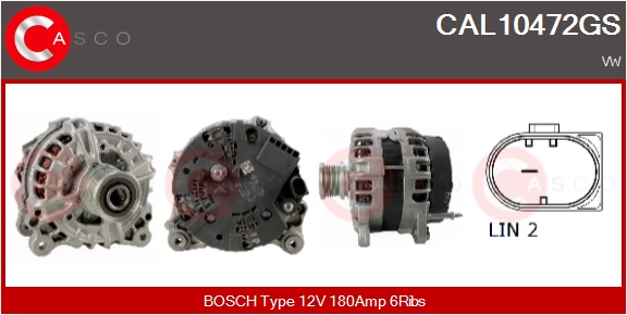 CASCO Generator cal10472gs for MAN VAG