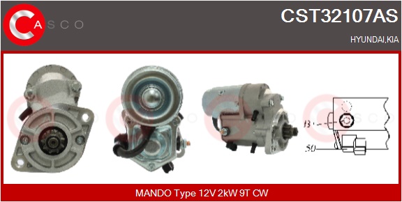 CASCO Starter cst32107as for HYUNDAI KIA