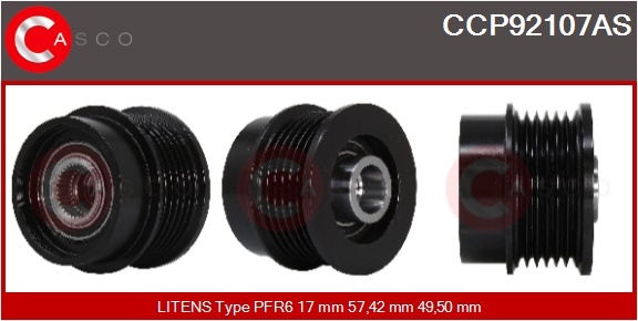 CASCO Remskive, generator ccp92107as for IKA