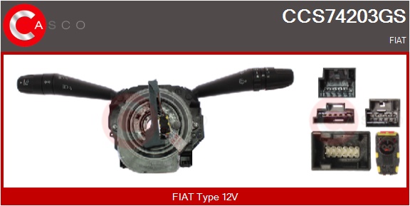 CASCO Ratstammekontakt ccs74203gs for FIAT