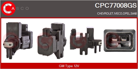 CASCO Trykomformer, udstødningsstyring cpc77008gs for GENERAL MOTORS IVECO