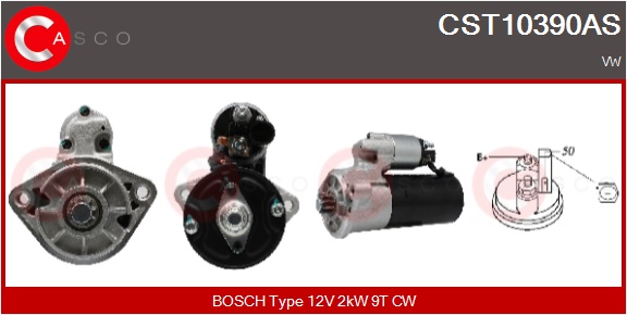 CASCO Starter cst10390as for VAG MERCEDES-BENZ