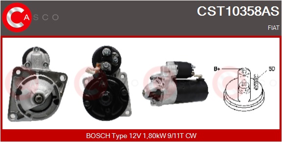 CASCO Starter cst10358as for FIAT
