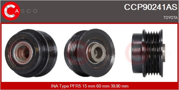 CASCO Remskive, generator ccp90241as for IKA TOYOTA