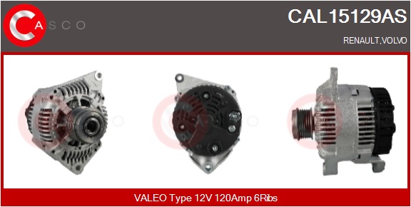 CASCO Generator cal15129as for VOLVO RENAULT