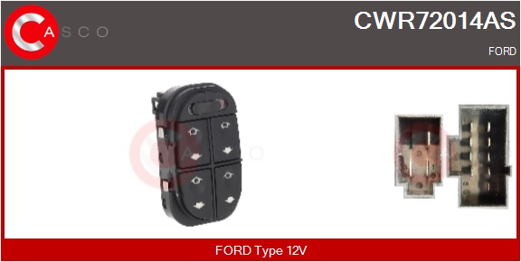 CASCO Kontakt, rudehejs cwr72014as i førerside for FORD