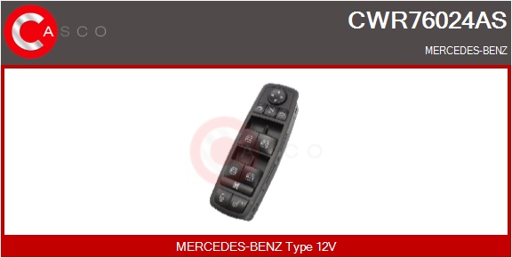 CASCO Kontakt, rudehejs cwr76024as i førerside for MERCEDES-BENZ