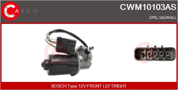 CASCO Viskermotor cwm10103as foran for OPEL