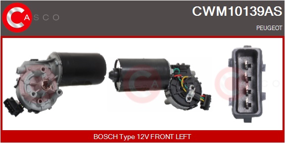 CASCO Viskermotor cwm10139as foran for CITROËN/PEUGEOT