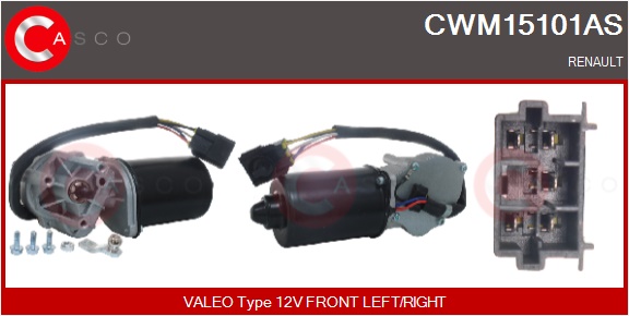 CASCO Viskermotor cwm15101as foran for RENAULT