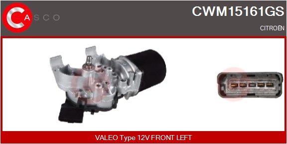 CASCO Viskermotor cwm15161gs foran for CITROËN/PEUGEOT