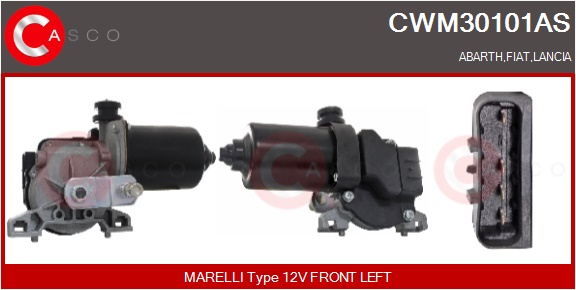 CASCO Viskermotor cwm30101as foran for FIAT