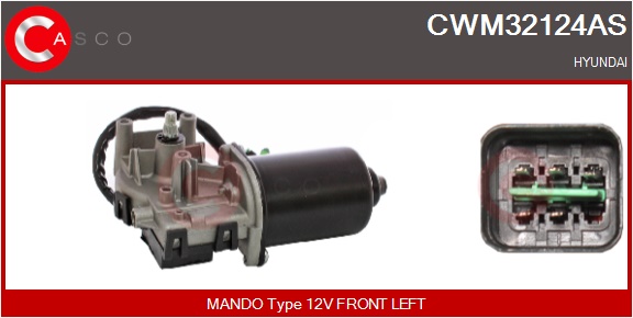 CASCO Viskermotor cwm32124as foran for HYUNDAI