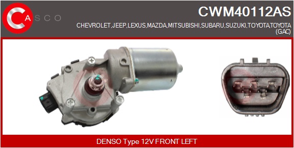 CASCO Viskermotor cwm40112as foran for GENERAL MOTORS JEEP MAZDA MITSUBISHI SUBARU SUZUKI TOYOTA LEXUS