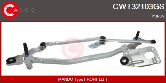 CASCO Viskerarmstang cwt32103gs foran for HYUNDAI