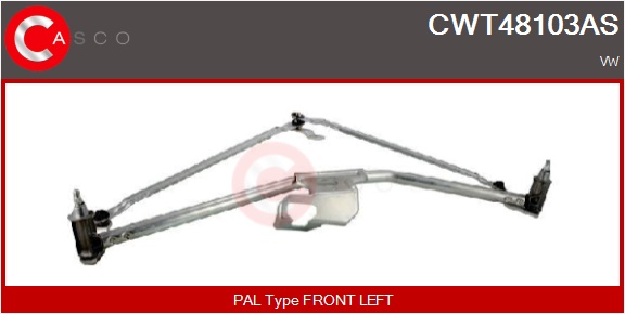 CASCO Viskerarmstang cwt48103as foran for VAG