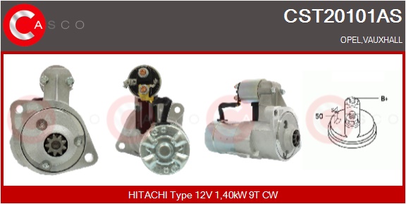 CASCO Starter cst20101as for OPEL ISUZU VAUXHALL
