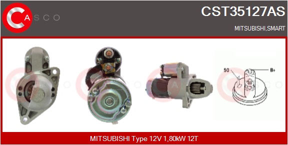 CASCO Starter cst35127as for MERCEDES-BENZ MITSUBISHI