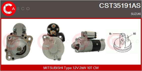 CASCO Starter cst35191as for MITSUBISHI SUZUKI