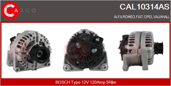 CASCO Generator cal10314as for OPEL FIAT