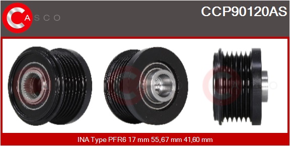 CASCO Remskive, generator ccp90120as for IKA VOLVO