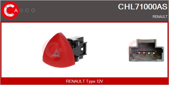 CASCO Katastrofeblinkkontakt chl71000as for OPEL RENAULT