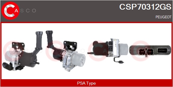 CASCO Hydraulikpumpe, styresystem csp70312gs for CITROËN/PEUGEOT