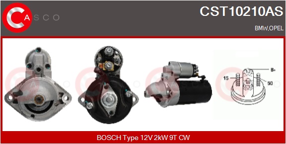 CASCO Starter cst10210as for OPEL BMW VAUXHALL